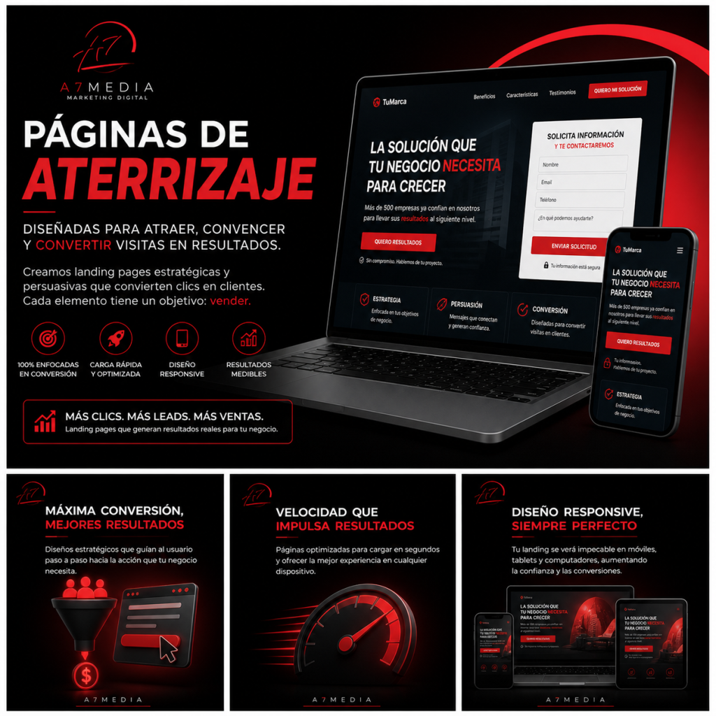 pagina de aterrizaje